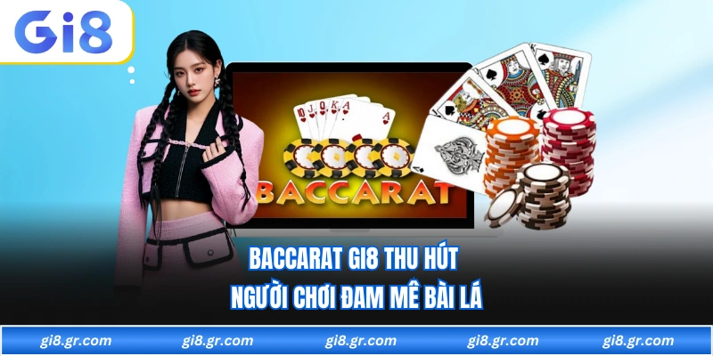 Baccarat GI8 thu hút người chơi đam mê bài lá