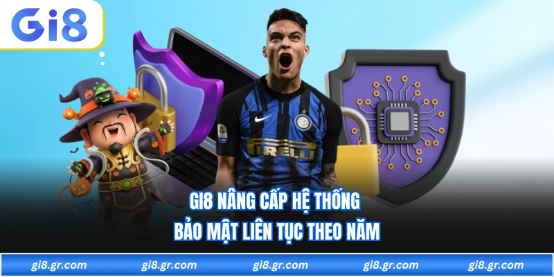 Chính Sách Bảo Mật GI8 - Áp Dụng Theo Chuẩn Quốc Tế Mới GI8 nâng cấp hệ thống bảo mật liên tục theo năm